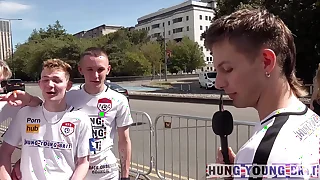 We found so many hot guys! We met this scally guy and he tried to teach us some Welsh!